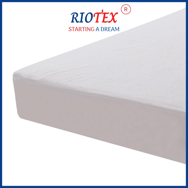 Ga chống thấm cotton cao cấp RIOTEX, drap chống thấm cotton cho bé nằm trực tiếp, không nóng bí, không sột soạt