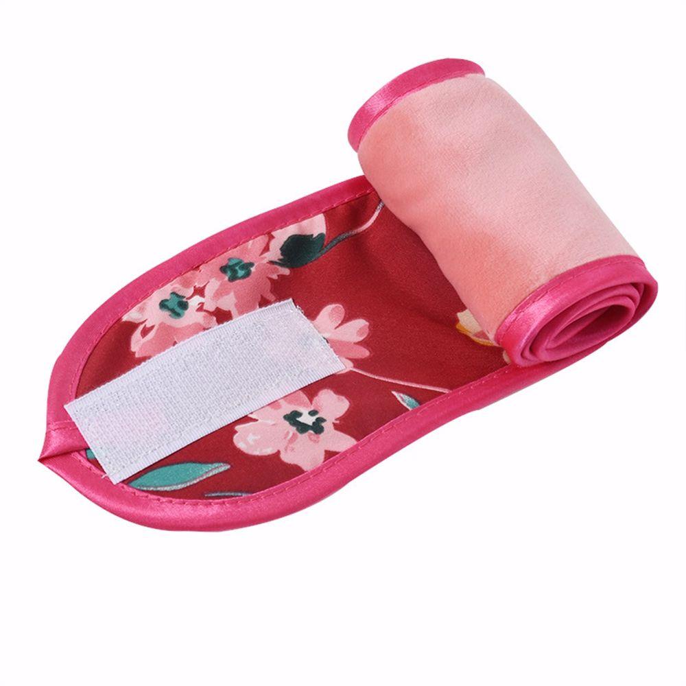 IVORY Băng Đô Mềm Mại Họa Tiết Hoa Phong Cách Hàn Quốc Tiện Dụng Rửa Mặt Trang Điểm