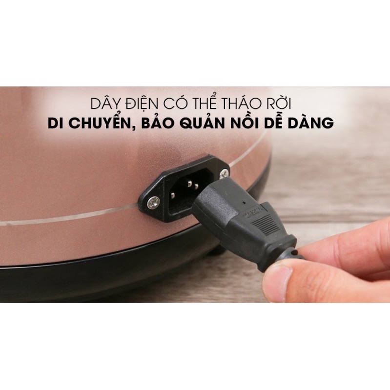 Nồi cơm điện nắp rời SUNHOUSE SHD8125 vung rời(xưởng hấp tiện dụng)