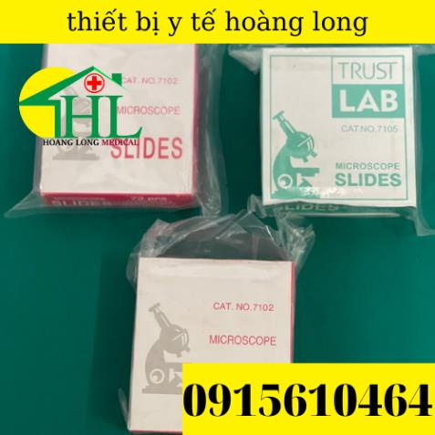 LAM KÍNH TIÊU BẢN CÁC LOẠI DÙNG CHO KÍNH HIỂN VI [ HỘP 72 LÁ ]
