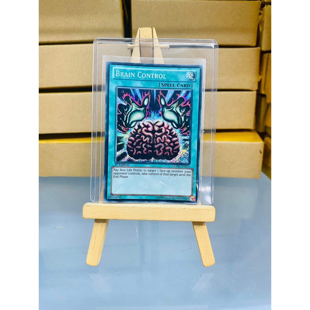 [ Dưa Hấu Yugioh ] Lá bài thẻ bài Brain Control - Secret Rare - Tặng bọc bài nhựa bảo quản