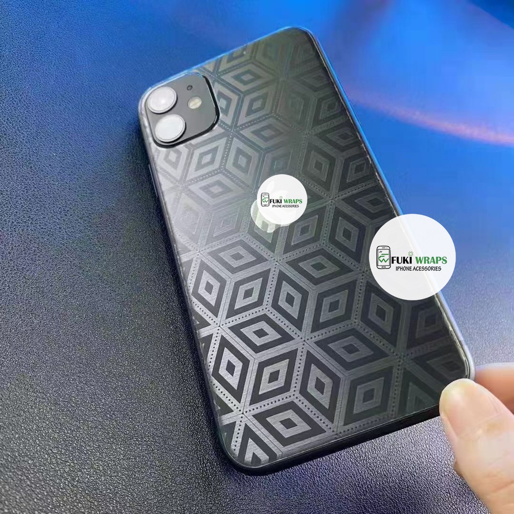 Miếng Dán Skin PPF 4D Khối Rubik Full Viền Dành Cho ip 14promax , 13 Pro Max , 12 Pro Max , 11 Pro Max  - FukiShop