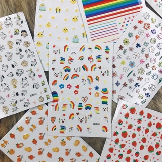 Sticker , Nhãn dán trang trí móng nail Hoạ tiết đáng yêu