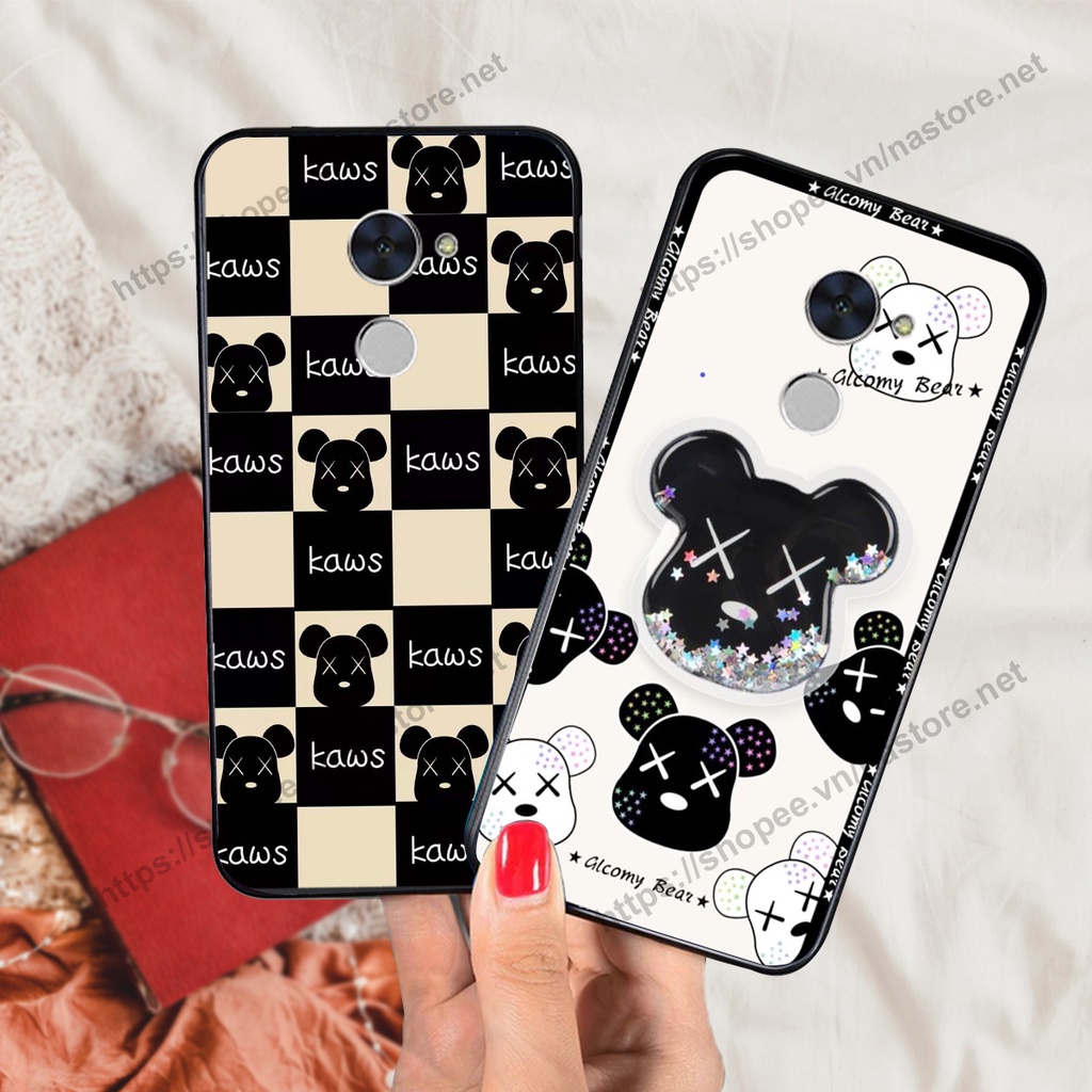 Ốp lưng Huawei Y7 Prime - GR5 2017 trái tim họa tiết caro, mikey họa tiết beabrick kaws cute