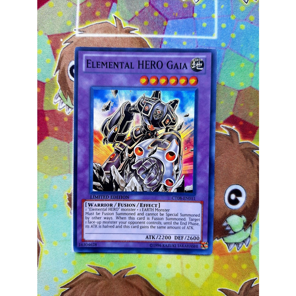 [ Đỗ Lạc Shop ] Thẻ Bài Mint90 Monster Elemental Hero Gaia - CT08-EN011 - Super Rare