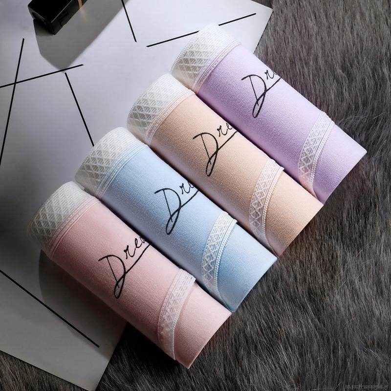 Quần lót cotton phối ren giấu đường may gợi cảm dành cho nữ