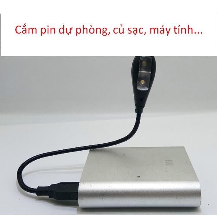 Đèn led cổng USB có công tắc điều chỉnh độ sáng