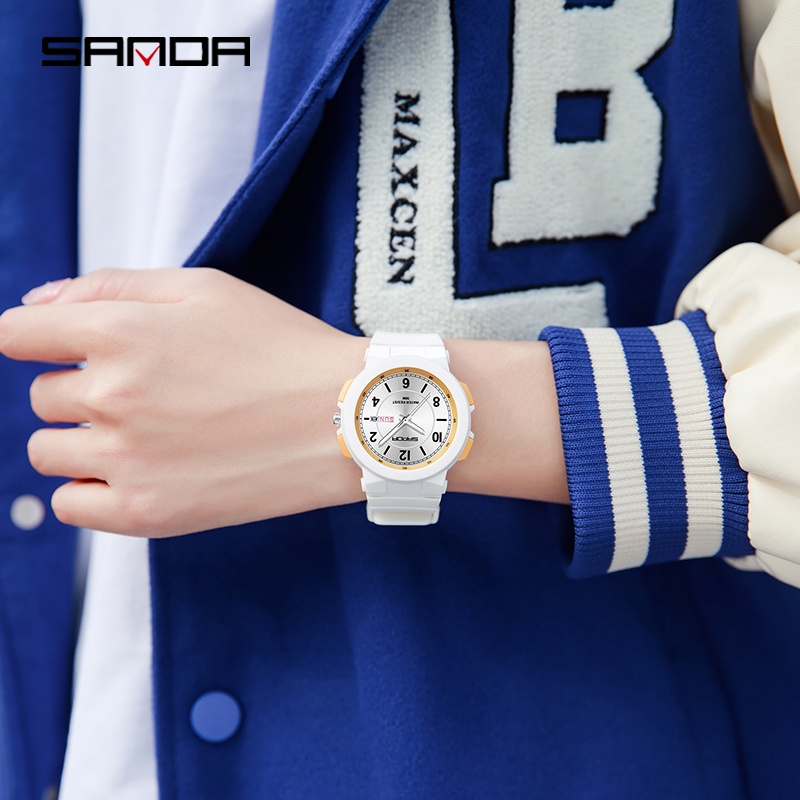 Đồng hồ quartz SANDA 6097-4 chống nước thời trang