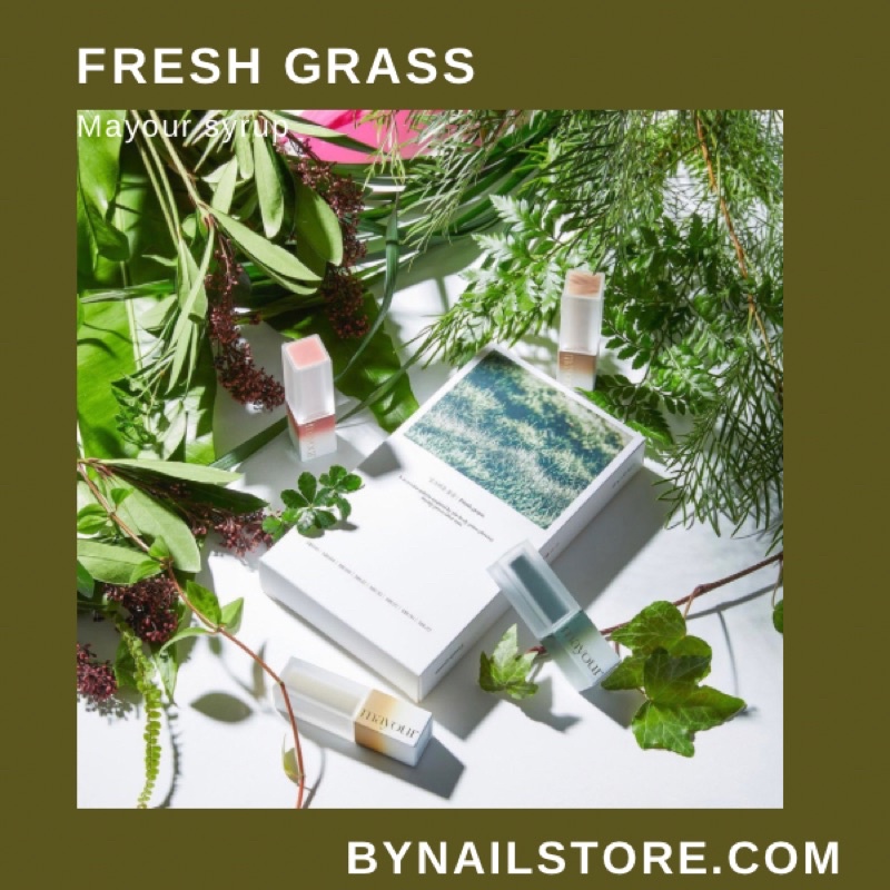 [Mayour syrup] Bộ sản phẩm sơn thạch cao cấp Hàn Quốc collection Fresh Grass (8pcs)