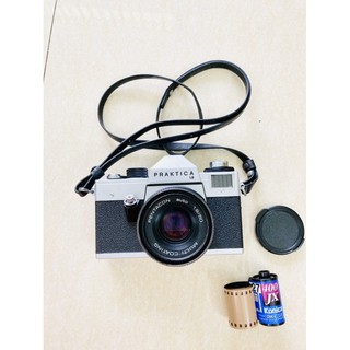 Máy ảnh film của Đức Praktica LB + Lens Pentacon MC 50mm f1.8 ngàm M42