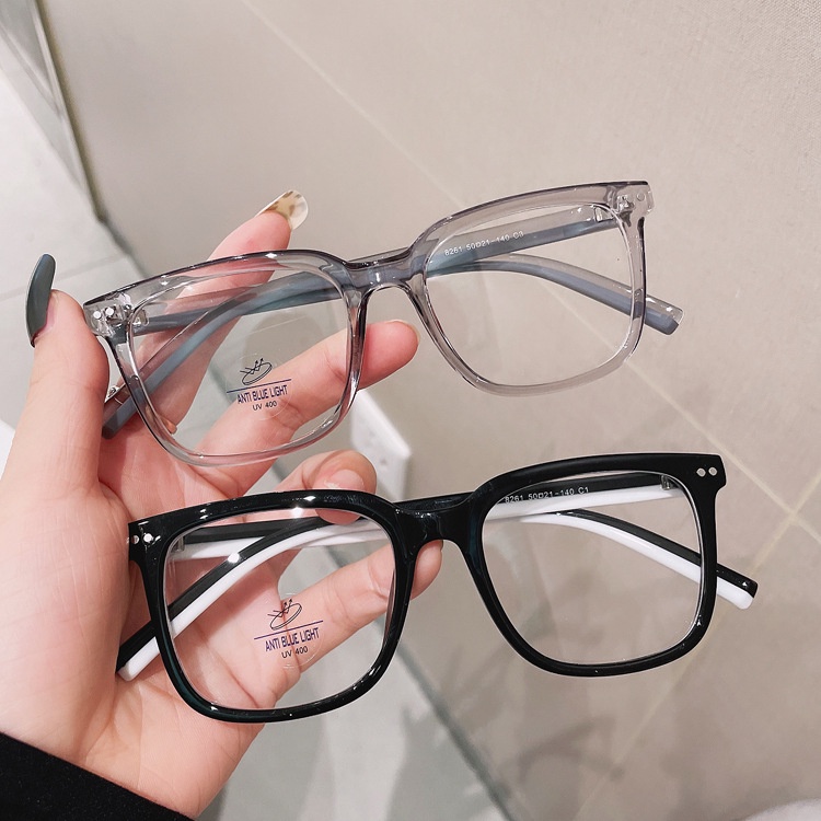 Kính cận VIENDO nhựa dẻo hình vuông đổi màu chống ánh sáng xanh chống tia UV thời trang cho nam nữ
