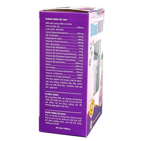 Viên Uống Dinh Dưỡng Bà Bầu Blue Mom Medistar Hộp 30 Viên Nang .