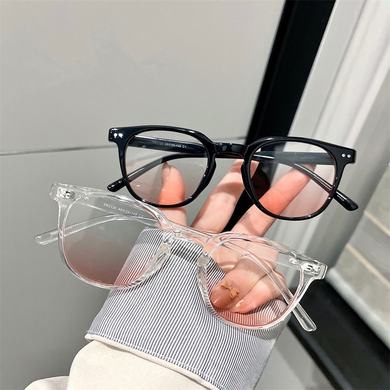 Kính mắt nữ hai chấm ngang hai màu hiệu ứng má hồng xinh xắn GM09
