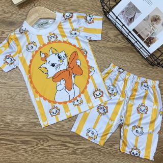 ĐỒ BỘ THUN LẠNH 3D- SIZE ĐẠI BÉ GÁI( 20-35KG)