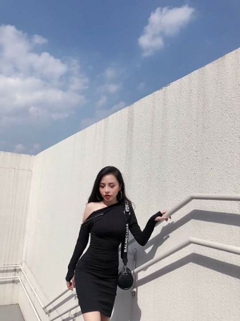 Váy body kéo khóa tay siêu cá tính | BigBuy360 - bigbuy360.vn