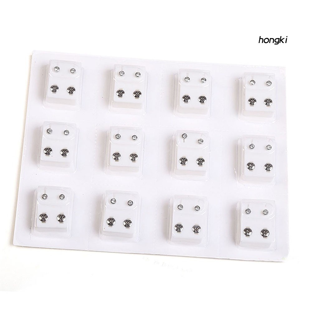 Bộ 12 Đôi Khuyên Tai Cho Máy Bấm Lỗ Tai