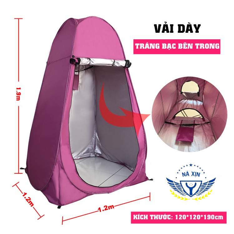 Lều thay đồ cắm trại tự bung, lều vệ sinh dã ngoại kín đáo bền đẹp dùng cho du lịch dã ngoại cắm trại tiện lợi - DCP15