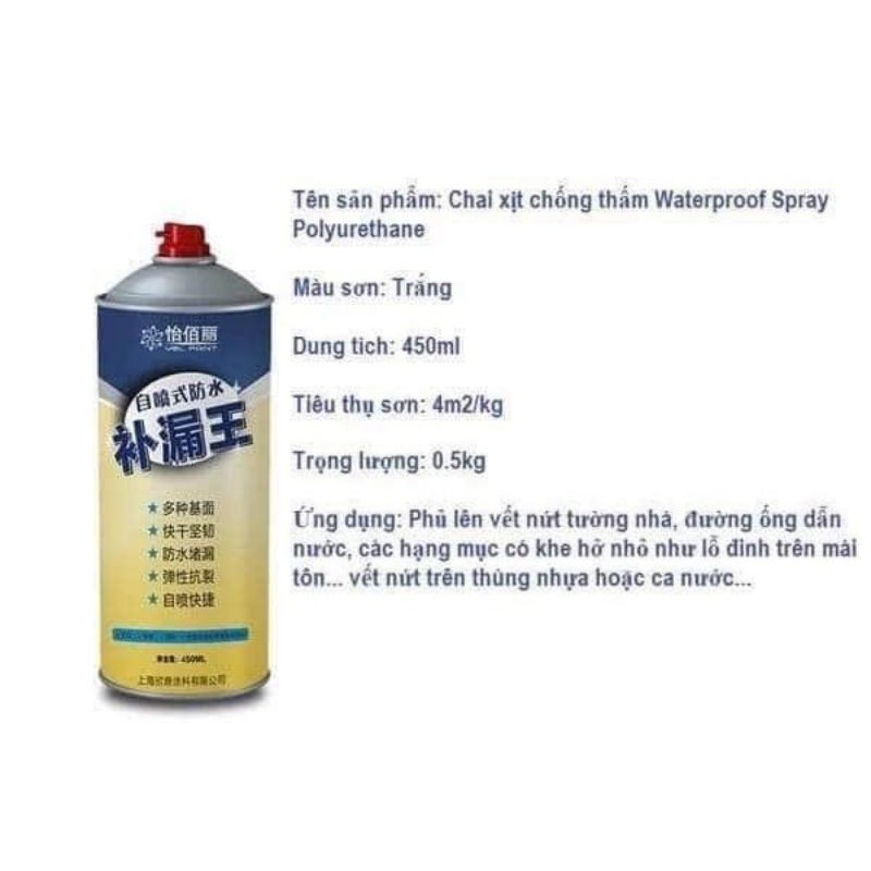 SƠN XỊT CHỐNG DỘT CHỐNG THẤM