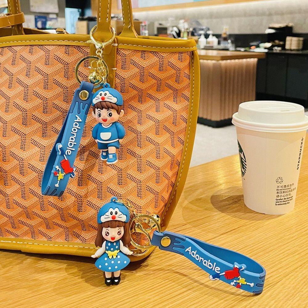 LANFY Móc Chìa Khóa Hình Doraemon Đáng Yêu