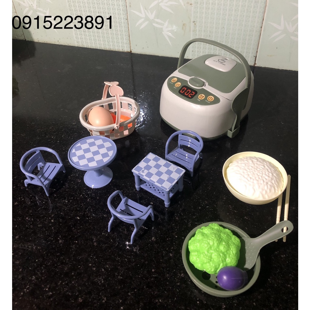 (giá sỉ) Đồ chơi Bộ nồi cơm điện kèm đồ nâú ăn món quà hấp dẫn cho bé gái