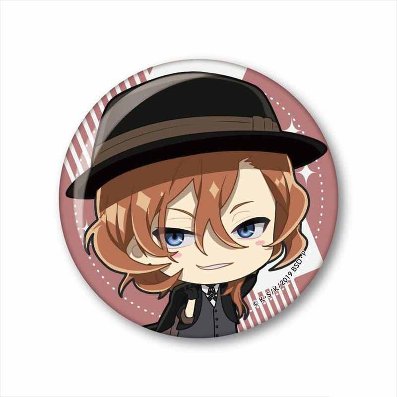 Huy hiệu IN HÌNH Bungou stray dogs Văn hào lưu lạc anime chibi xinh xắn dễ thương