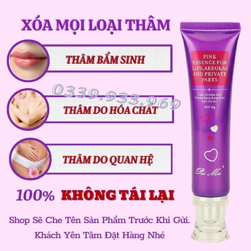 Chống Thâm Môi - Làm Hồng Môi - Làm Hồng Nhũ Hoa - Làm Hồng Vùng Kín Sexy Pink Aichun Beauty 30g