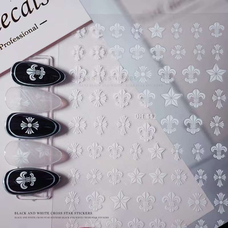 Sticker Dán Móng Chữ Thập