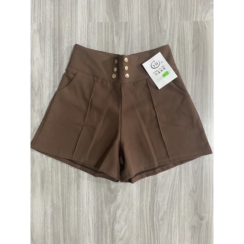 Quần Short Cạp Cao 6 Cúc Mới