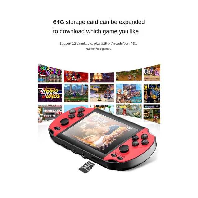 Máy chơi game 1200 trong 1 cổ điển 16 bit màn hình 3.5 inch có đầu ra AV mini nghe nhạc được cho trẻ em