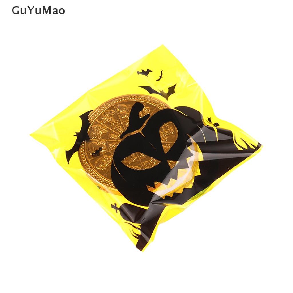 Set 100 Túi Nhựa Đựng Bánh Kẹo Phong Cách Halloween