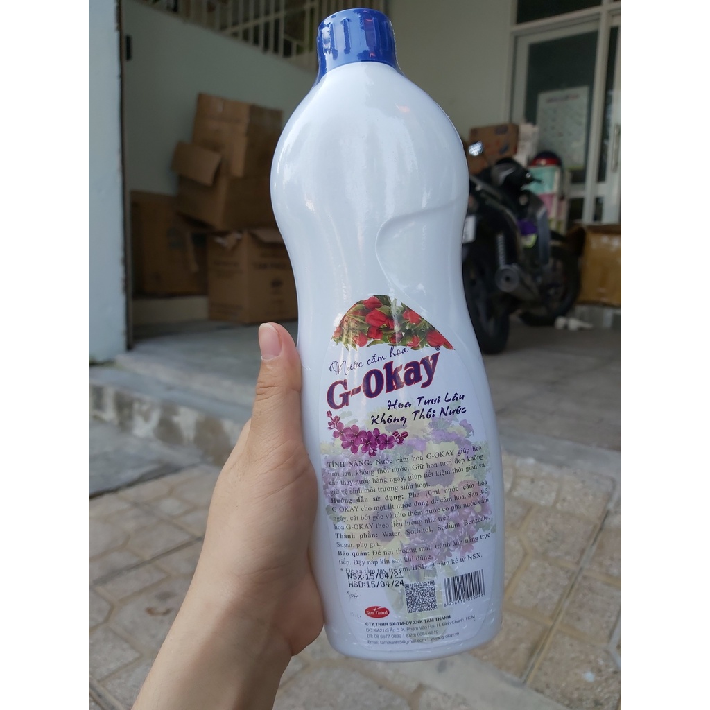 Nước cắm hoa tươi lâu, không thối nước G-Okay