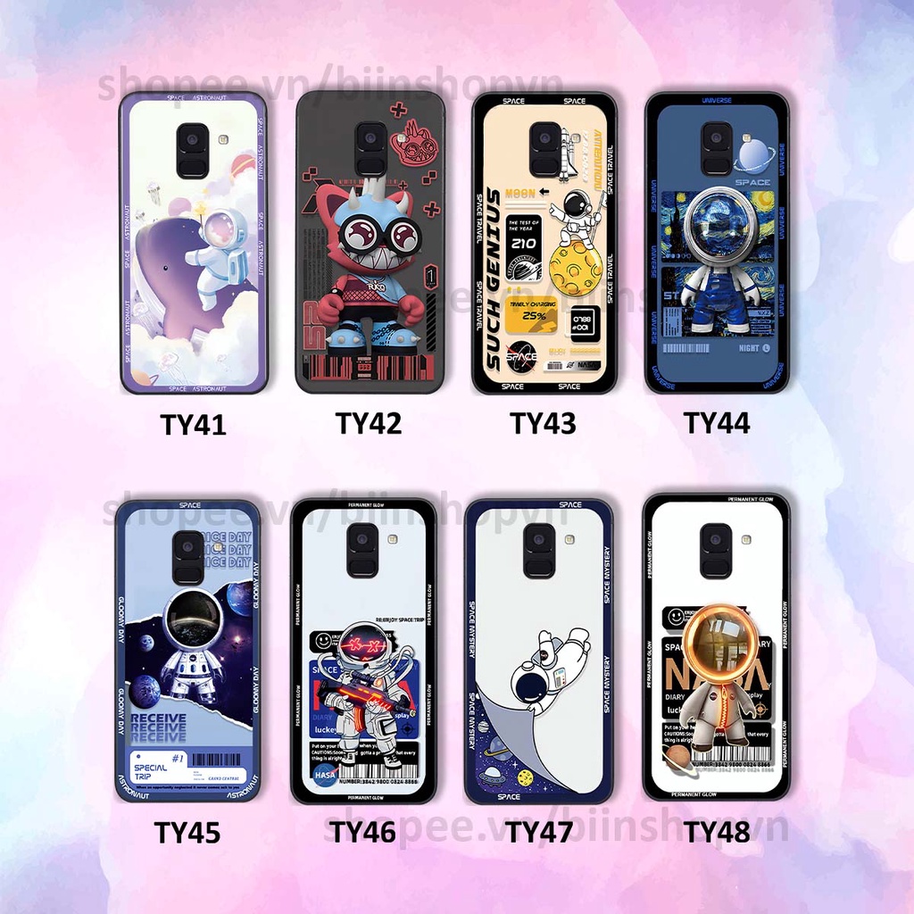 Ốp Samsung A8 2018 / A8 Plus / A8+ phi hành gia vũ trụ space.x siêu đẹp, thời trang