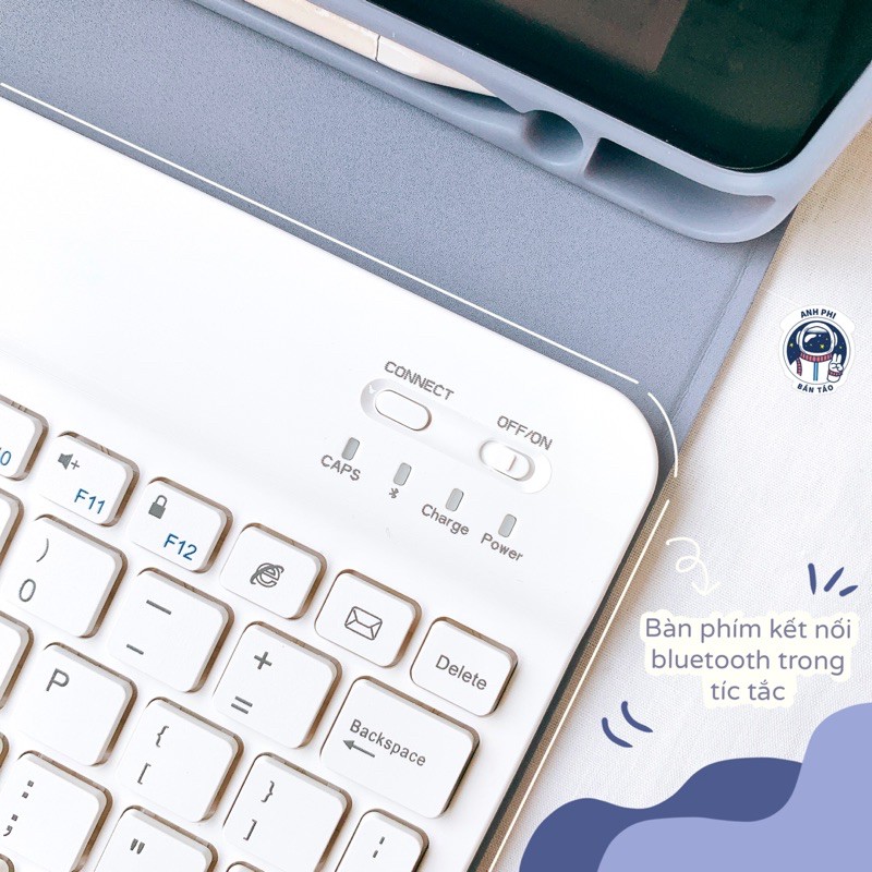 [Thế hệ mới 2023] Bao Da Máy Tính Bảng Cao Cấp Kèm Bàn Phím Bluetooth Chính Hãng