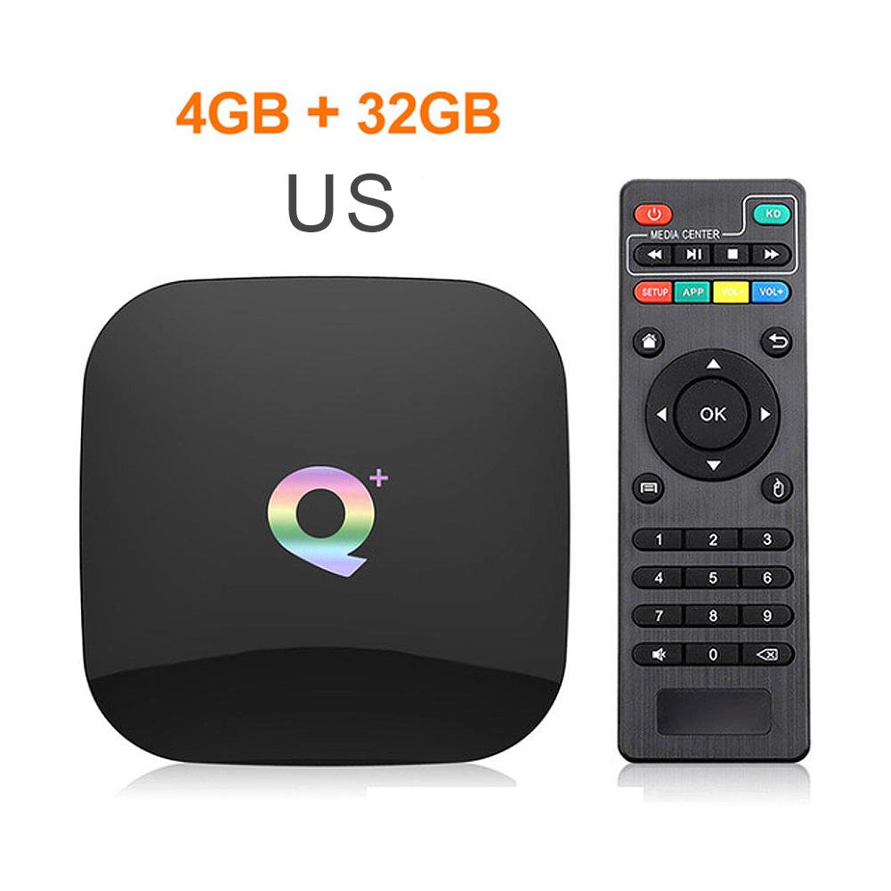 Q Plus Smart TV Box Android 9.0 Set-top box 4GB RAM 32GB Quad Core H.265 USB3.0 2.4G WiFi 6K TVBOX PK H96 / X96 MAX