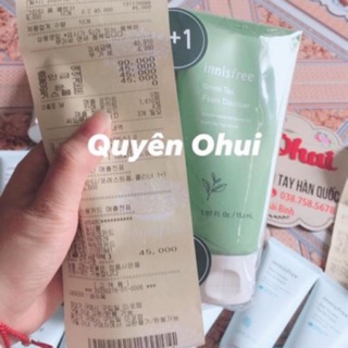 Sữa rửa mặt innisfree trà xanh hàng chính hãng