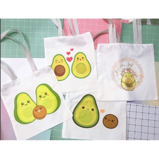 Túi tote quả bơ avocado TT10 dễ thương hoạt hình