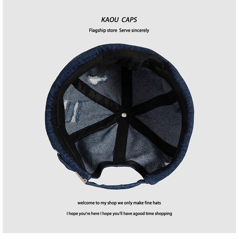 Nón Vành Denim Phong Cách Retro Thời Trang Cho Nam Và Nữ