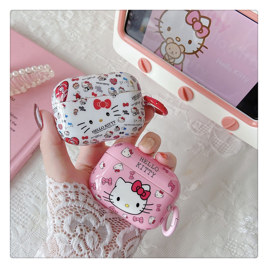 Hellokitty Vỏ Bảo Vệ Hộp Sạc Tai Nghe AirPods3gen 2021 AirPods3 AirPodsPro Airpods2 Ốp
