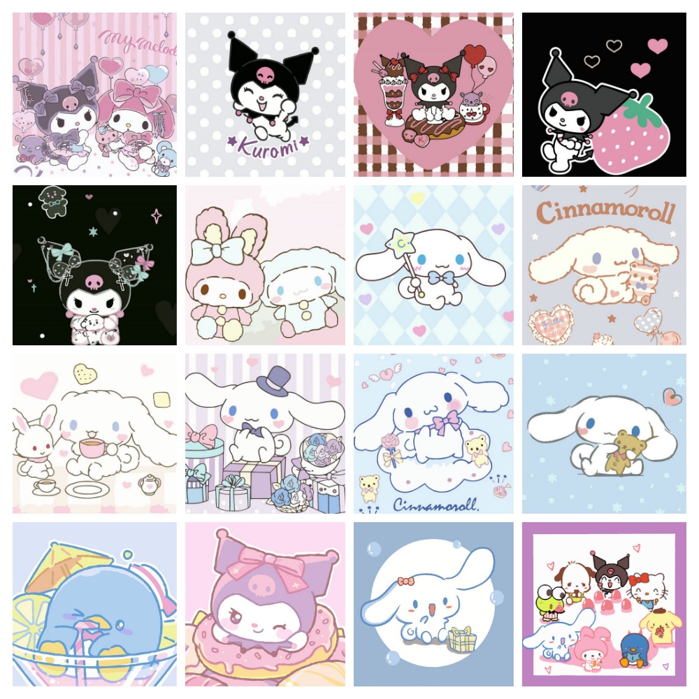 Bộ Tranh Sơn Dầu Trang Trí Tự Làm Hình kuromi-2 20 * 20cm