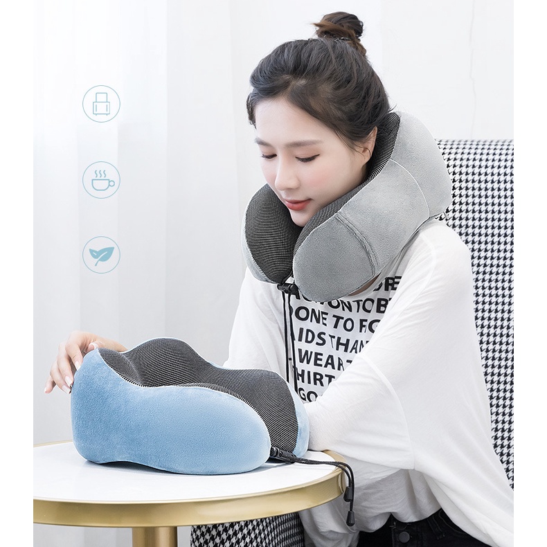 Gối Kê Cổ Chữ U Cao Su Non 10 Màu Đa Dạng, Gối Ngủ Trưa Văn Phòng, Xe Ô Tô, Du Lịch, Máy Bay Hàng Cao Cấp