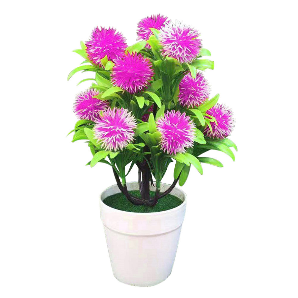 Chậu Hoa Nhân Tạo Để Bàn Trang Trí Bắt Mắt Tiện Dụng