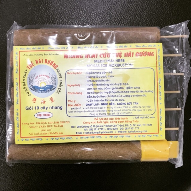 Điếu Ngải Cứu Tuệ Hải Đường Gói 7 Cây
