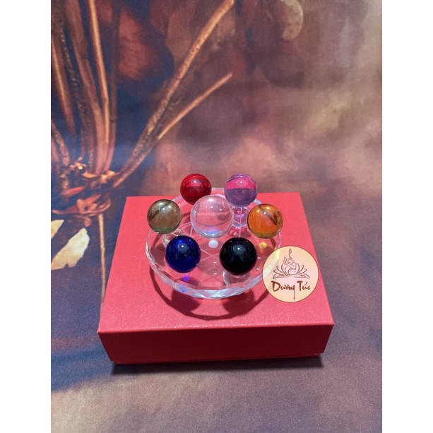 Đĩa Thất Tinh Trận Đồ viên tròn Phong thuỷ