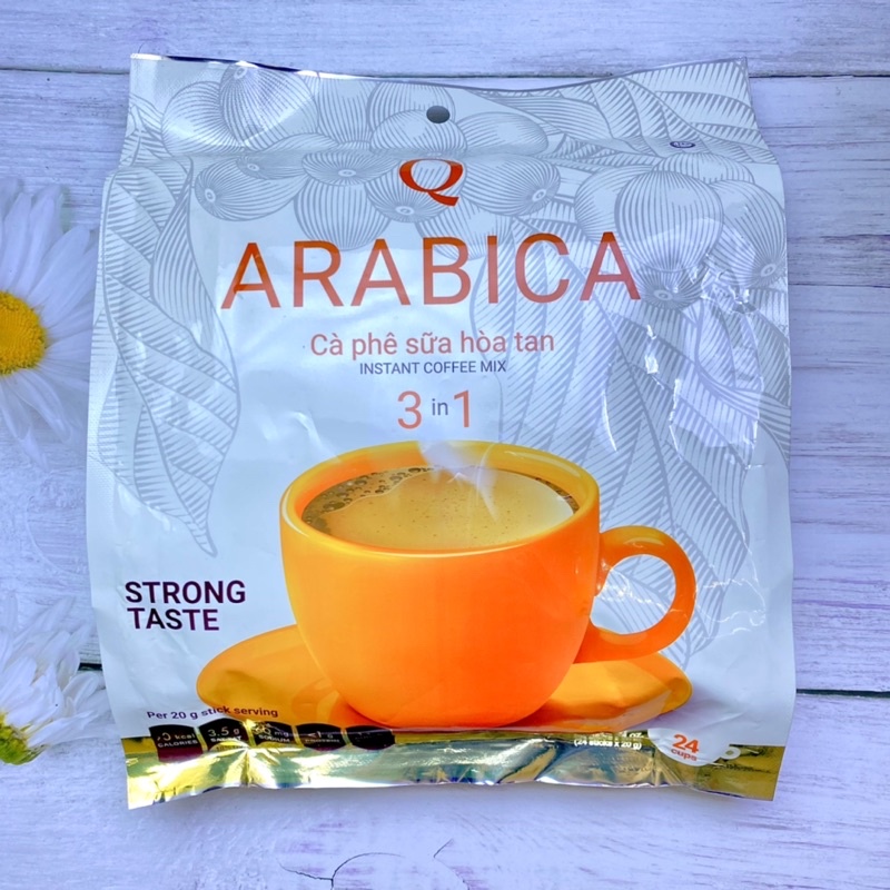 Cà phê hòa tan Arabica Trần Quang 500g (Bịch 24 góix20g)