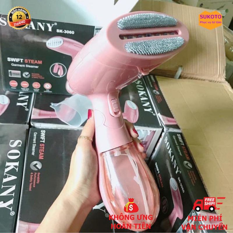 Bàn Ủi Hơi Nước (Bàn Là) Gập Cầm Tay 120ml Nước, 1500W Chính Hãng