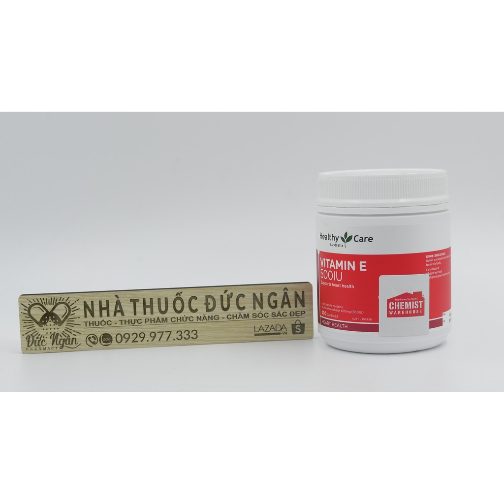 [Tem chemist] Healthy Care vitamin E [Úc] - hộp 200 viên 500IU- viên uống đẹp da, hỗ trợ sức khỏe tim mạch | BigBuy360 - bigbuy360.vn