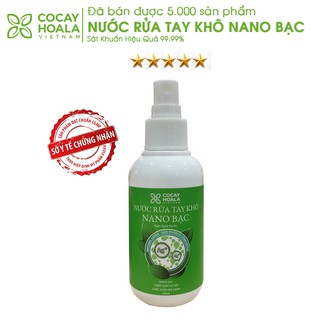 Nước rửa tay khô nano bạc cocayhoala sát khuẩn nhanh 100g