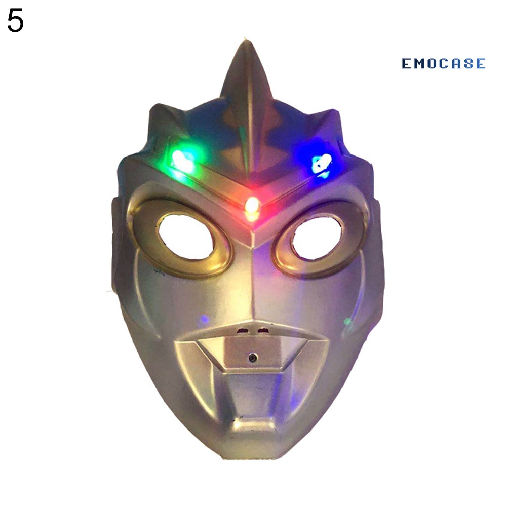 Mặt Nạ Hóa Trang Ultraman Có Đèn LED Độc Đáo Cho Bé