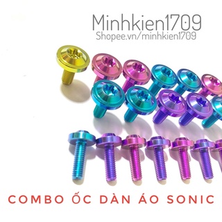(GR5 XỊN) Combo full ốc Titan Salaya dàn áo Sonic 150