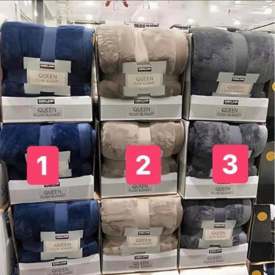 ⚠️FREESHIP⚠️Chăn lông cừu KirkLand  Mỹ, Size Queen 248 x 233cm, Chăn nhập khẩu từ Mỹ